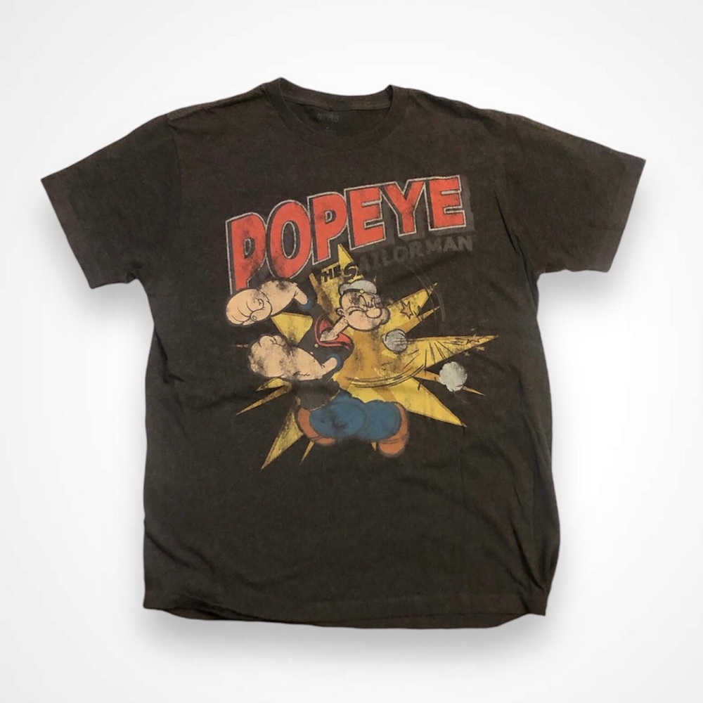 Popeye The Sailorman Graphic T Shirt Medium